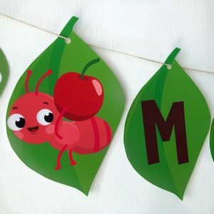 Ants go Marching Party Banner/ Birthday Banner/ Party Garland/ Party Bunting/ Party Sign Editable Printable
