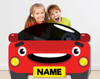 Car Frame Prop, Printable Red Car Photo Booth Frame, Kid's Birthday ...