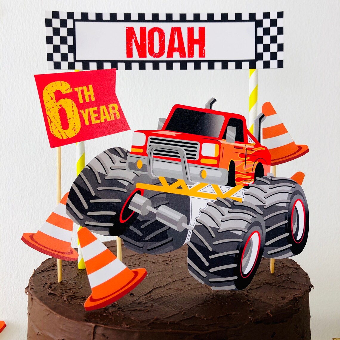 Monster Truck Cake Topper/ Monster Jam Cake Topper/ Monster | Etsy