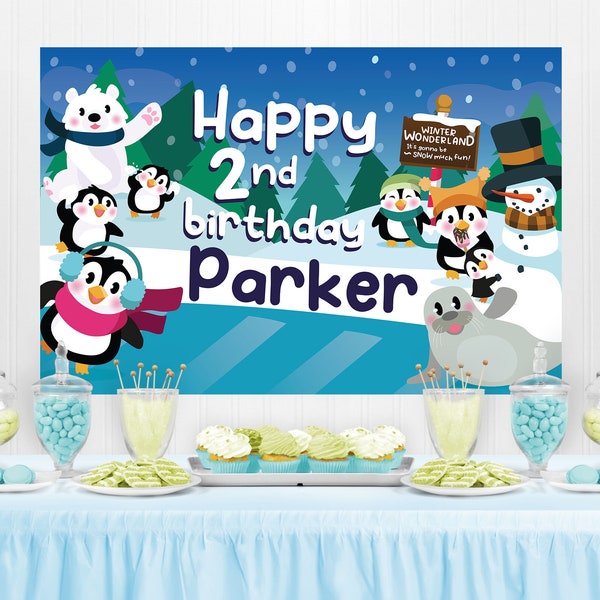 Penguin Banner - Etsy
