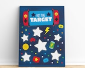 Video Game Party Games Hit the Target Tossing Game/ Gamer Party Toss Game/ Gaming Birthday Party Game Editable Printable Il_170x135