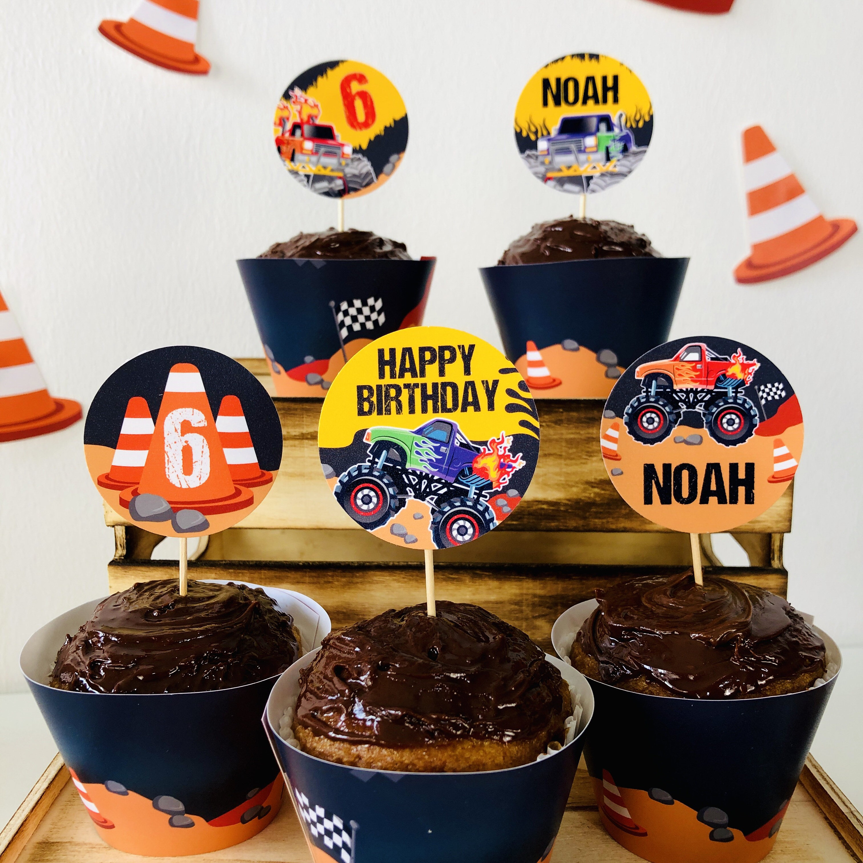 Monster Truck Party Cupcake Topper/ Monster Jam Cupcake Etsy