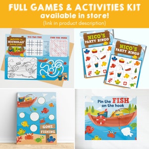 Fishing Party Game Party Activity Bingo Game