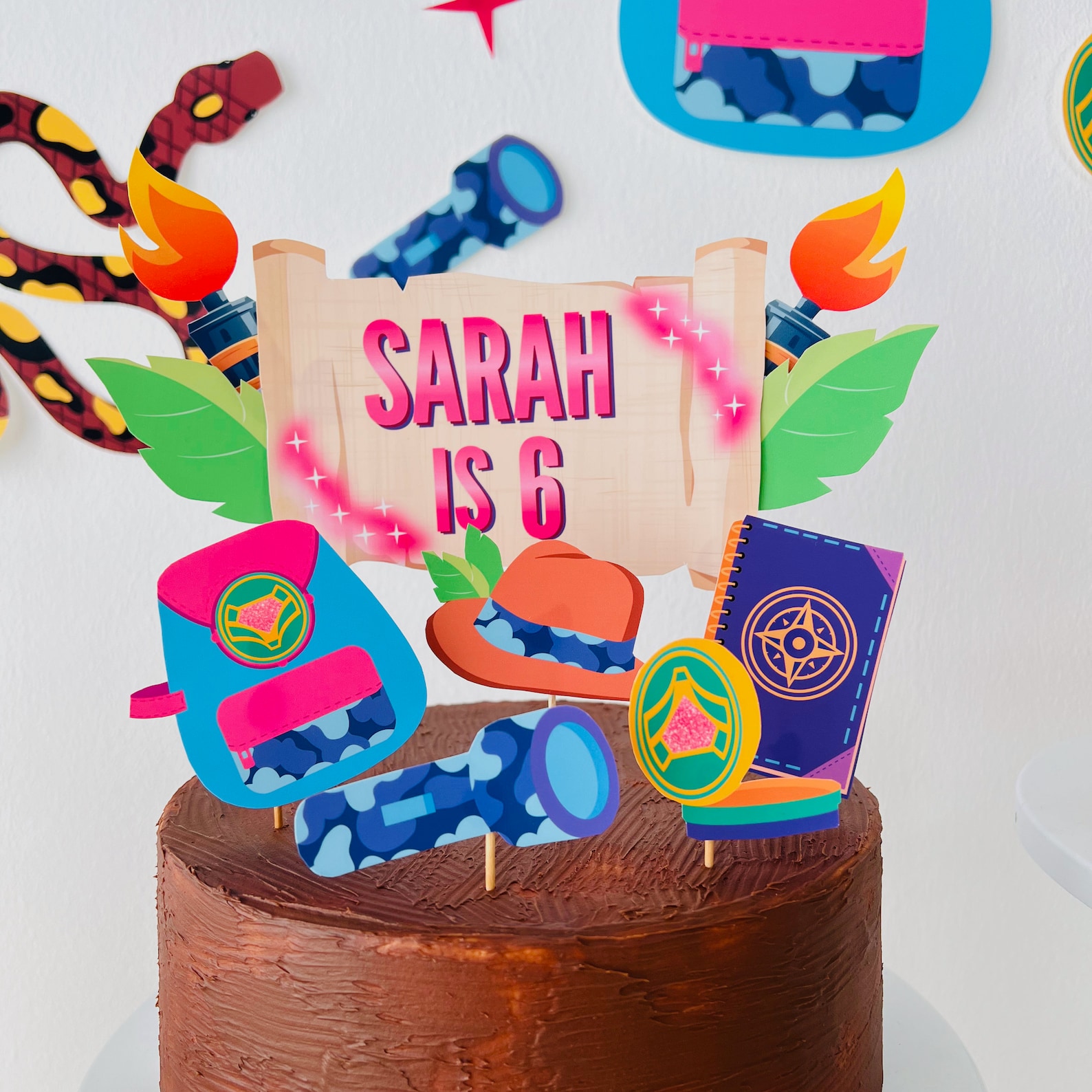 Indiana Jones Girl Birthday Cake Topper Printable/ Ridley - Etsy