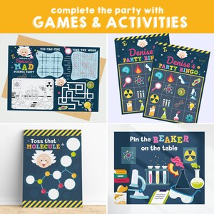 Mad Science Food Labels Editable Party Printables/ Scientist Party Food Tent Cards Printable - Etsy
