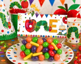 Hungry Caterpillar Party Favor Treat Topper MODIFIABLE Imprimable
