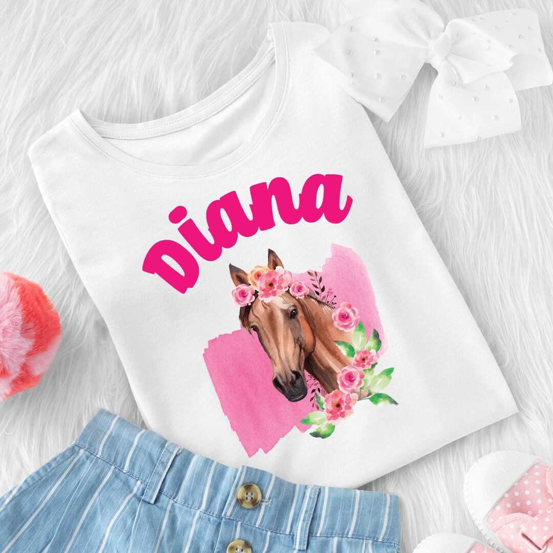Horse Birthday Shirt Design for Girl/ Cowgirl Birthday Tee Party Outfit