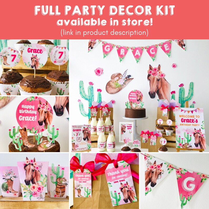 Horse Party Cowgirl Birthday Party