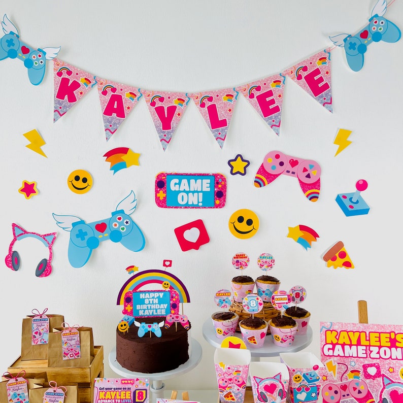 Gamer Girl Party Decorations