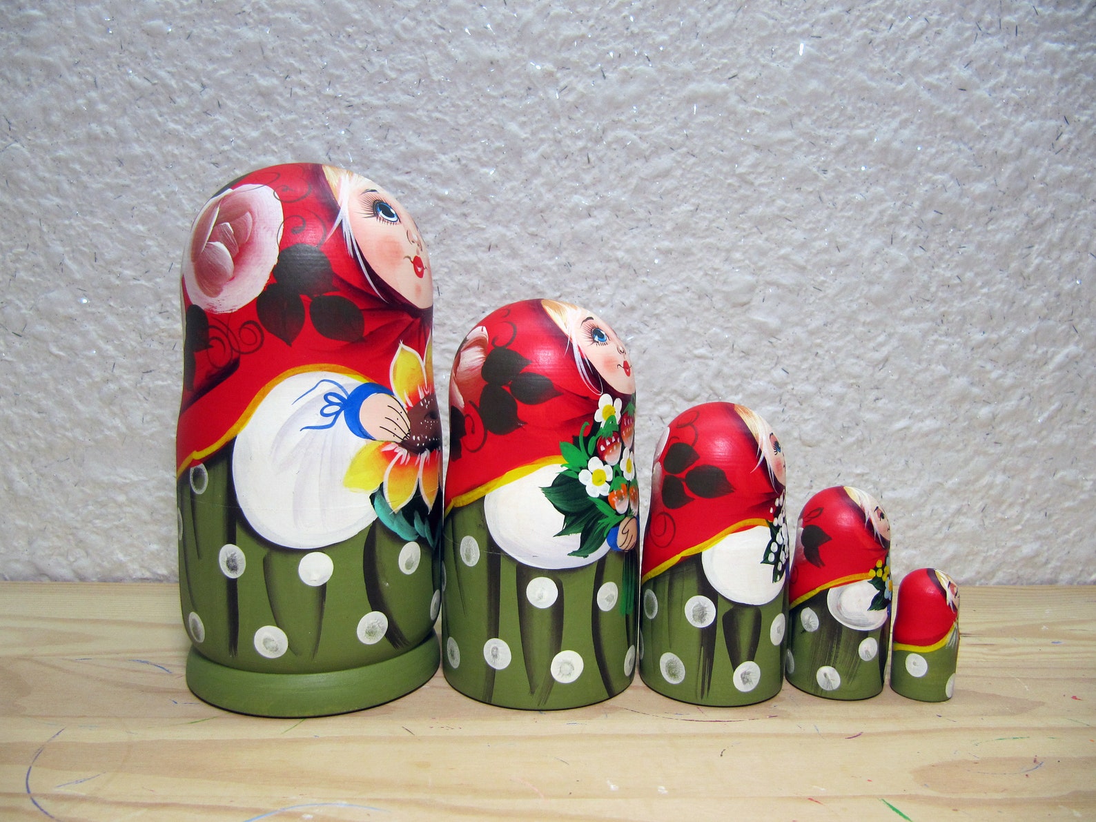 Nesting doll 5 pieces wooden educational toy for a child Etsy