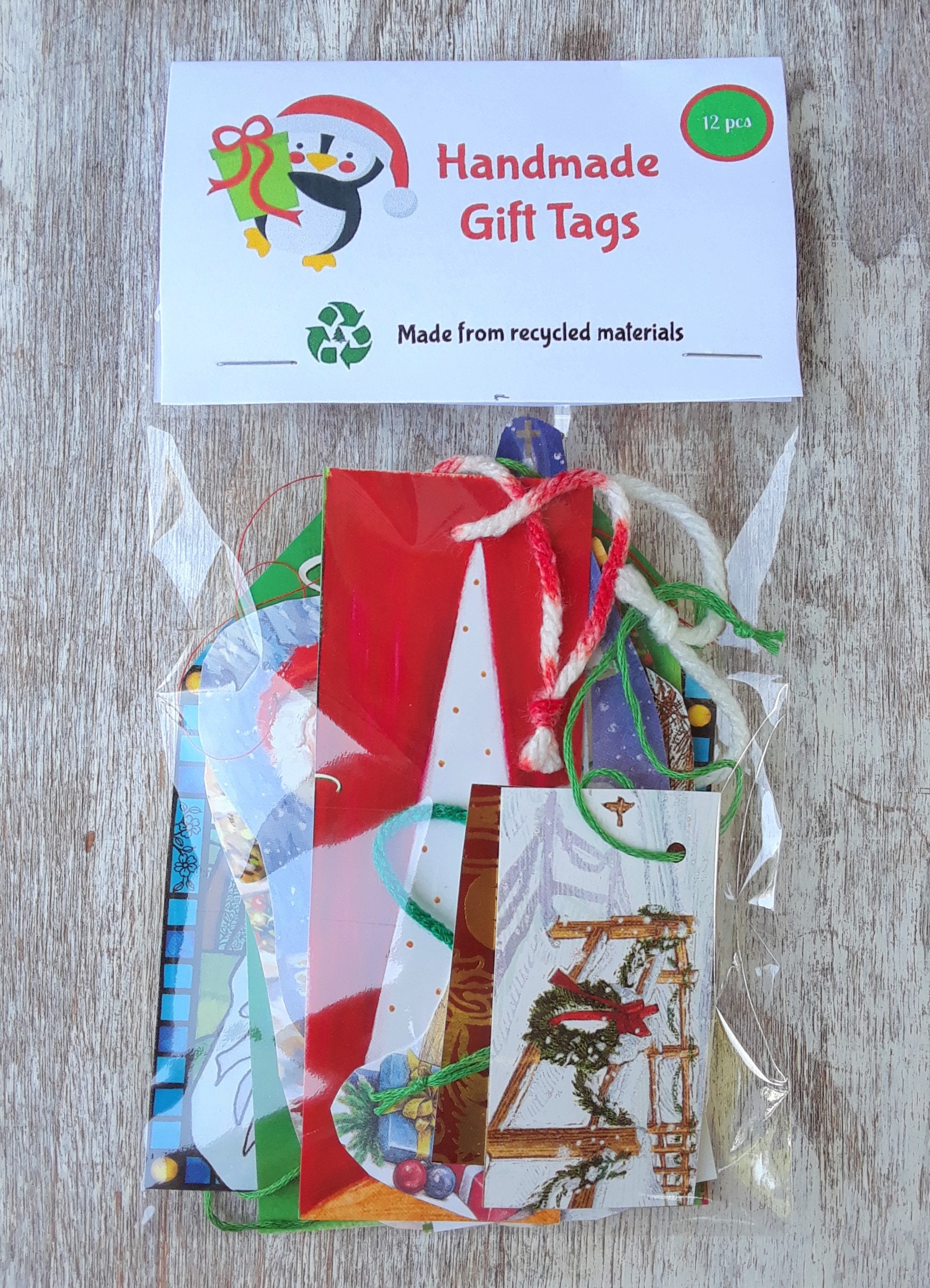 Unique Christmas Gift Tags Made from Recycled Holiday Gift Etsy