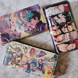 Super Hero Anime Zipper Wallet