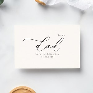 à mon père carte de vœux | carte de remerciement personnalisée | Carte de mariage | carte avec impression | Or | Parents | Fête nuptiale | Maman Papa