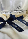 Personalised Satin Ribbon Bows: Wedding Place Setting Name Ribbons product logo