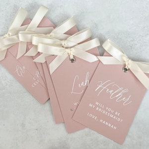 verijdelde voorstelkaarten, minikaarten voor bruidsmeisjes, will you be my-kaarten, 4 x 3 inch, roségoud, goud, zilver, roze folie