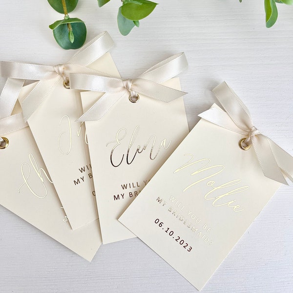 Bridesmaid proposal cards, will you be my bridesmaid, foiled bridesmaid cards, wedding card, rose gold, gold, silver, pink foil
