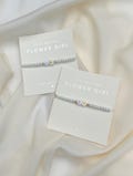 Handmade Flower girl Initial Bracelet | Pearl Bridesmaid Gift | Bridal Box product logo