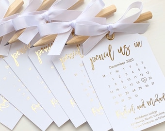 Foil pencil us in, Save the date calendar, Wedding invitations, Vellum invitations