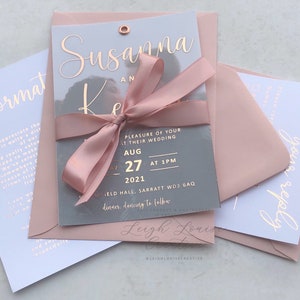 VELLUM FOIL einzigartige Hochzeitseinladung, elegante Hochzeitseinladung, minimalistische Hochzeitseinladung, einzigartige Hochzeitseinladung