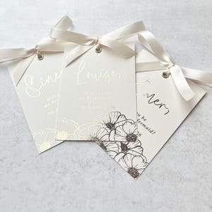 Brautjungfer Blumenantragskarten, willst du meine Brautjungfer sein, folierte Brautjungferkarten, Hochzeitskarte, roségold,gold,silber, rosa Folie