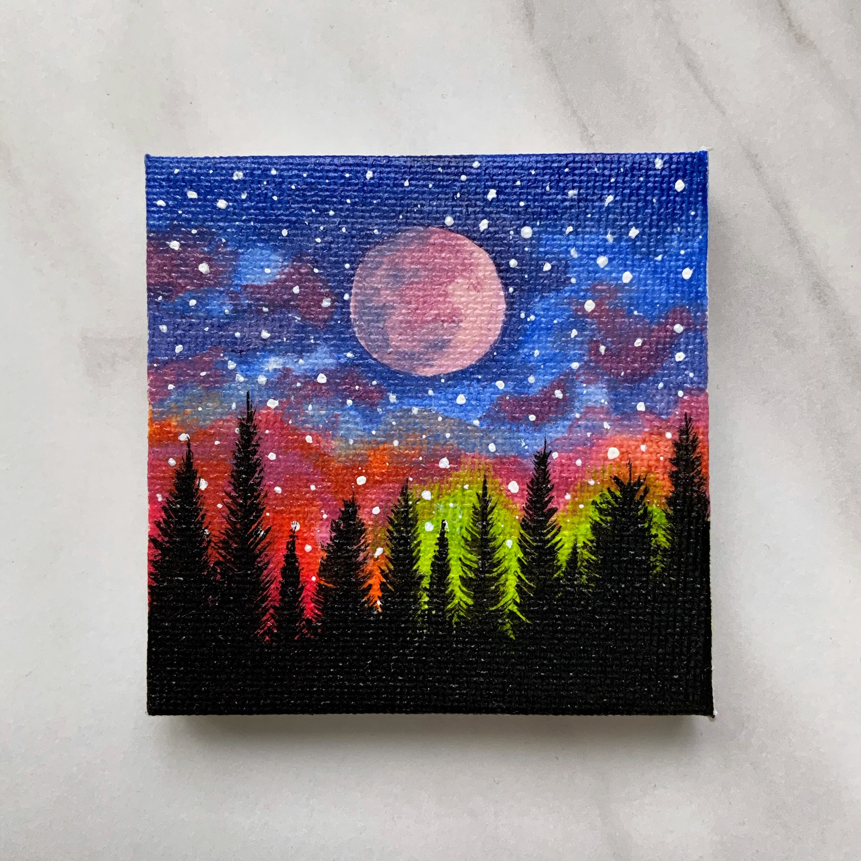 40 All-time Cutest Miniature Painting Ideas  Colorful canvas art, Canvas  art painting, Miniature painting