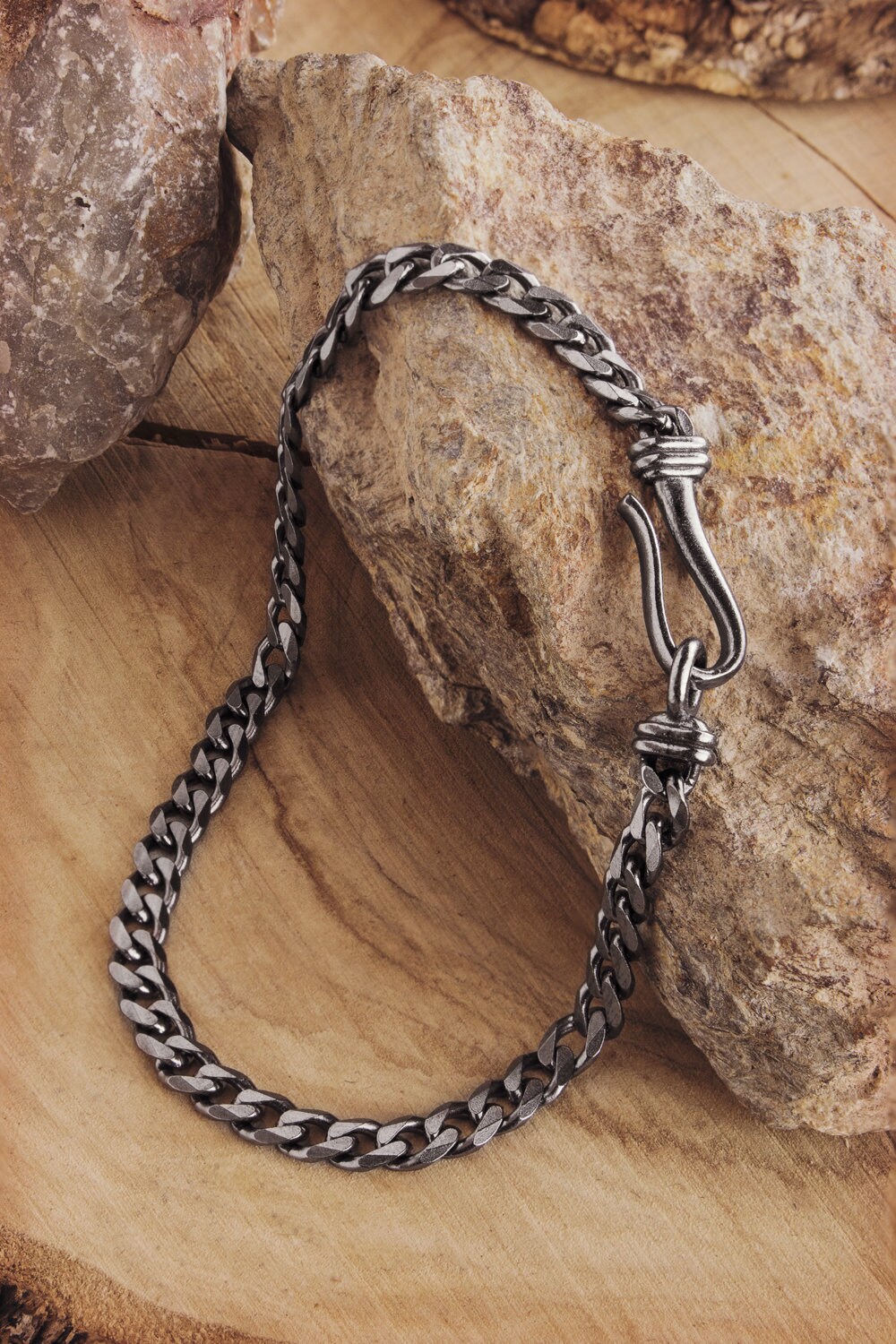 Thin Curb Chain Necklace made of Sterling Silver - Silvertraits