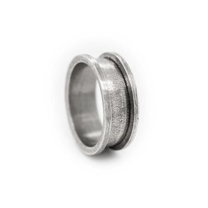 Bague en argent simple oxydé, bague en argent sterling massif 925, bande gravée sur mesure, bague pour homme en argent noir, bague pour femmes, bijoux gravés image 6