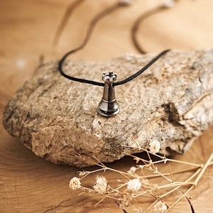 Rook Charm Necklace, Sterling Silver Pendant, Hand-crafted Board Game Jewelry, Unisex Gift