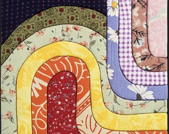 Kinusaiga Kit | Patchwork Rainbow Fabric Art Craft | Intermediate No-Sew DIY Project