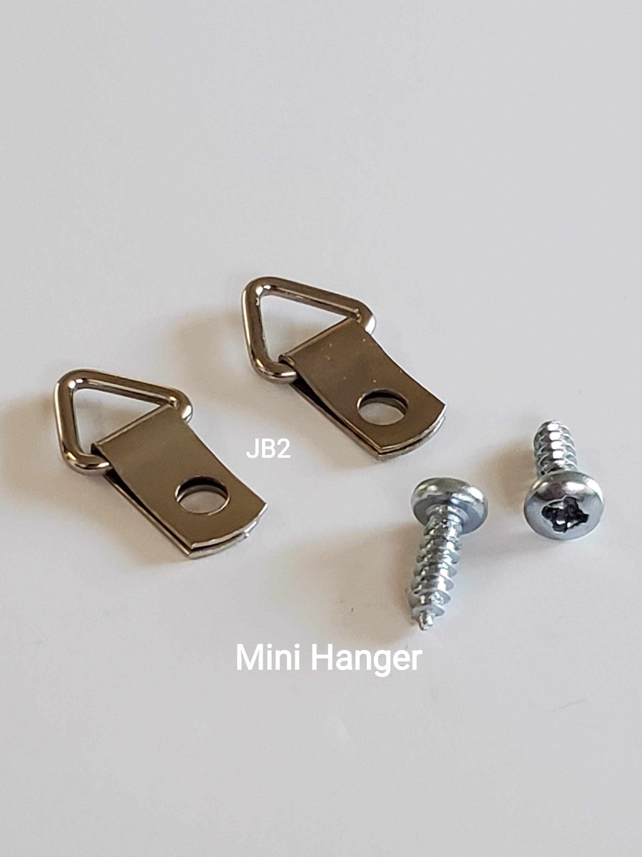 Pkg of 100 2Hole for Picture Frames 2 Hole Triangle DRing Strap Hangers Framing & Matting Home