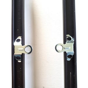 Snap Hanger, Metal Aluminum Frame Hardware, Genuine Nielsen®, 50, 100 pack image 2