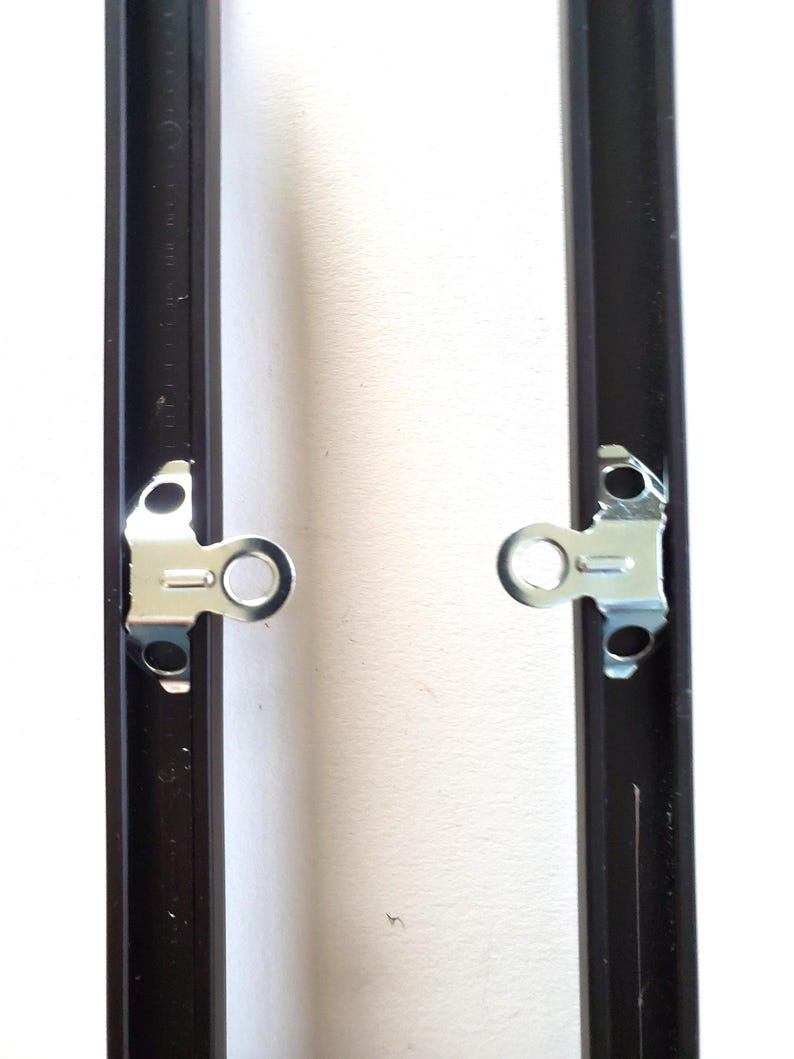 Snap Hanger, Metal Aluminum Frame Hardware, Genuine Nielsen®, 50, 100 pack image 2