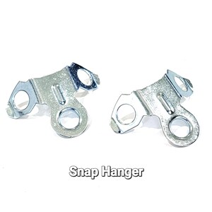 Snap Hanger, Metal Aluminum Frame Hardware, Genuine Nielsen®, 50, 100 pack image 1
