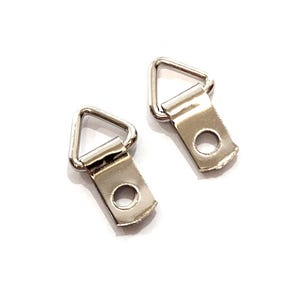 Mini Triangle D Ring Picture Frame Hangers, Crafts (20, 50, 100) With/Without Screws