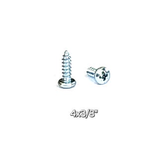 100, 200 Pack #4 x 3/8&quot; Screws. Ook Brand, Phillips Pan Head