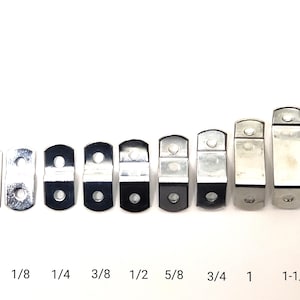 Canvas Offset Clips, Zinc Plated Steel, Picture Framing (25/pkg) (with/without screws)