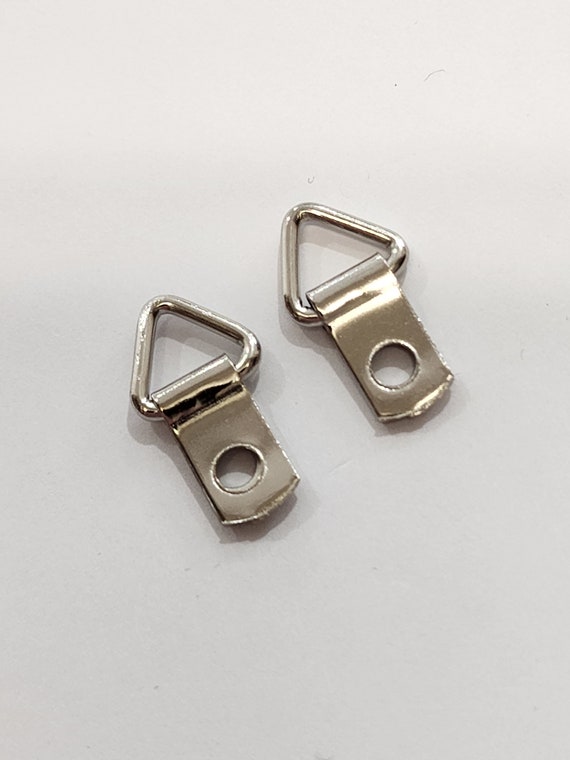 Mini D Ring Triangle Strap Hanger Picture Framing Crafts 20 50 100. With without Screws Etsy