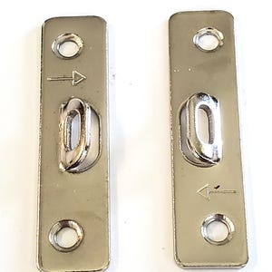 Super Steel Picture Frame Hanger,  1/2"x 2", Heavy Duty, 2 Hole, 10, 24, 100 packs