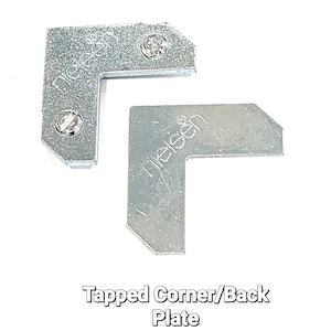Metal Picture Frame Hardware, Tapped Corner with Back Plate, Nielsen® Brand, 12 pack (3 frames)