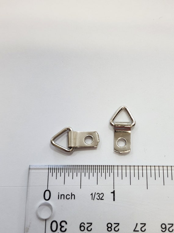 Mini D Ring Triangle Strap Hanger Picture Framing Crafts 20 50 100. With without Screws Etsy