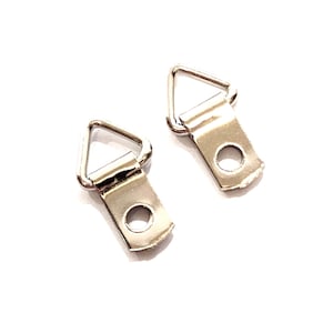 250 Mini D Ring Triangle Strap Hangers, Picture Framing, Crafts, No Screws