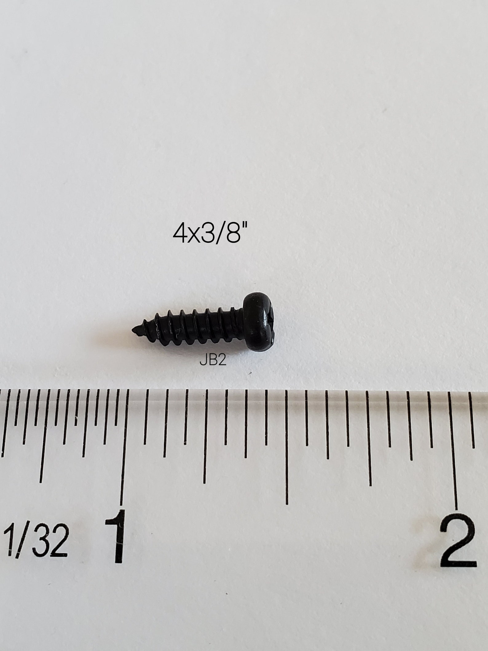 100 Pack 4 x 3/8 Pan Head Screws Black Oxide Finish Etsy