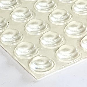 Rubber Bumpers, for Wood Frames, Cabinet Door, Drawer, Ceramics, Wood, Electronics, etc. Self Adhesive Protection for Surfaces. Clear 50,100