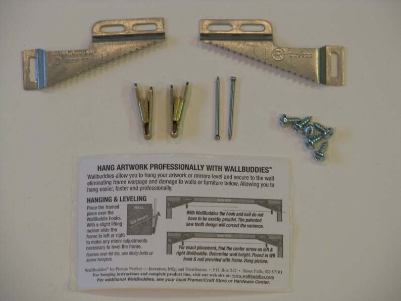 Wallbuddies™ Wall Buddies Wood Picture Frame Hanging System Etsy