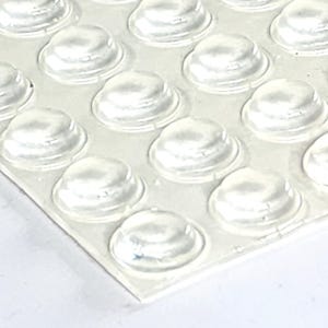 Clear Self Adhesive Bumpers, Flat Top, Protective Bumpons, Qty 50/100