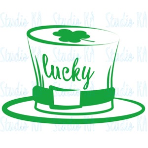 Leprechaun svg, Leprechaun clipart, Lucky svg, St patrick day Svg file, Lucky Cutting File Svg, Lucky CriCut Files svg, Lucky hat Svg