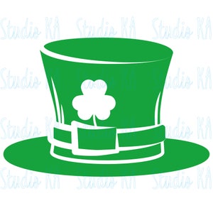 Hat Svg for St Patricks day, St Patricks day Svg for cricut, Green hat clipart, Svg file for St Patricks day