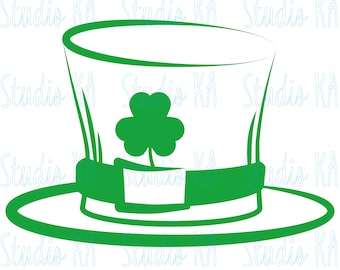 St Patricks day Svg file, St Patricks day Svg cut file, Clipart Clover, Lucky Svg for cricut, Leprechaun Silhouette cameo, st patty's Svg