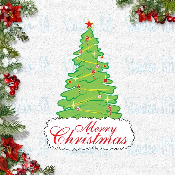 Download Free Christmas Tree Svg Merry Christmas Svg Christmas Dxf Cricut Etsy SVG Cut Files