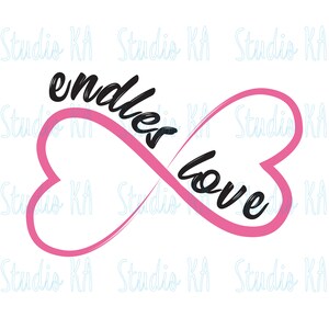 Endless love Svg file for Valentine&#39;s day, Infinity love Svg, Infinity love heart Svg, Valentine&#39;s day love Svg